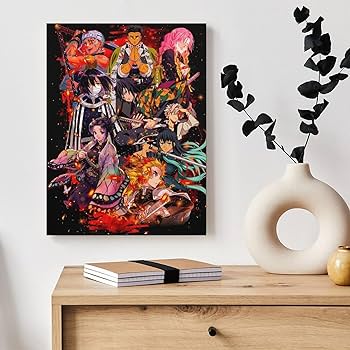Amazon.co.jp: アートパネル 鬼滅の刃 9人の 柱 装飾画 30x40cm